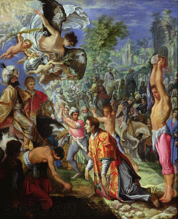 Adam  Elsheimer The Stoning of Saint Stephen (nn03) Norge oil painting art